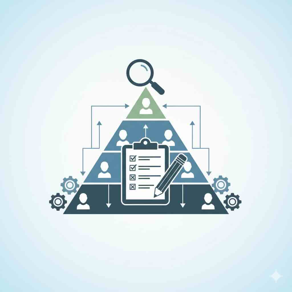 Traditional performance management with hierarchical structure